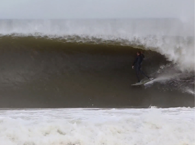 Corey Frank and Pat Schmidt put a 12-minute love affair with New Jersey surfing