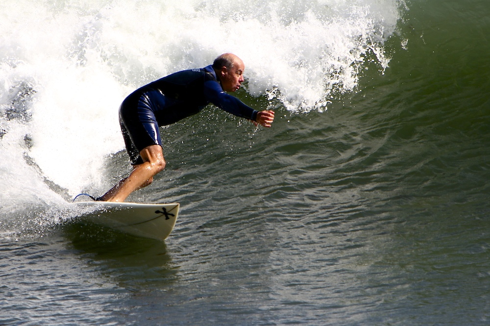 “Joe surfing his beloved Rhode Island,” said fellow Ocean State photographer Steve Melidossian. “I started shooting because of him. He was rarely on the other side of the camera so I am honored to have caught him a couple of times. Hearbroken tonight.” Photo: Steve Melidossian