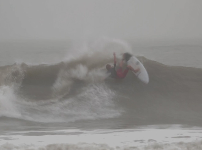 Brett Barley, Fisher Heverly, Philip Goold, Lucas Jolly, Sebastian Moreno, John Kersey, and Mike Poli scoring in the Outer Banks. What more do you want from a surf vid?
