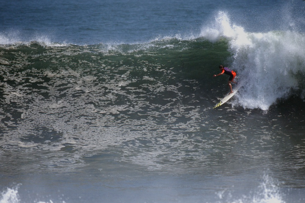 Pioneer nominee Kevin “Doc” Grondin is one of the biggest names to come out of not just New England but the entire East Coast as well. Throw in his coaching accomplishments for the U.S. Surf Team in the '90s, where he helped corral all the talent and ego onto the same page for a 1996 World Surfing Games Team title, along with his own nine East Coast titles and numerous Ironman Awards, and there is little doubt about this man's bona fides. Photo: Mez