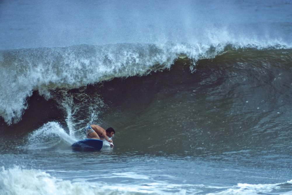 Nominated in the Industry category, New Jersey's Mark Neustadter has been there, done that, and is STILL doing it more than just about anybody. Shop rat, five tool, and competition whiz kid, he garnered many contest and freesurfing accolades. But he saw the future when he met OP's Jim Jenks and Sundek's Bill Yerkes, who both influenced and helped him set up his own repping business in the mid '80s. Today, Neustadter is still a powerhouse rep for Rip Curl among other blue chip companies. Photo: Mez