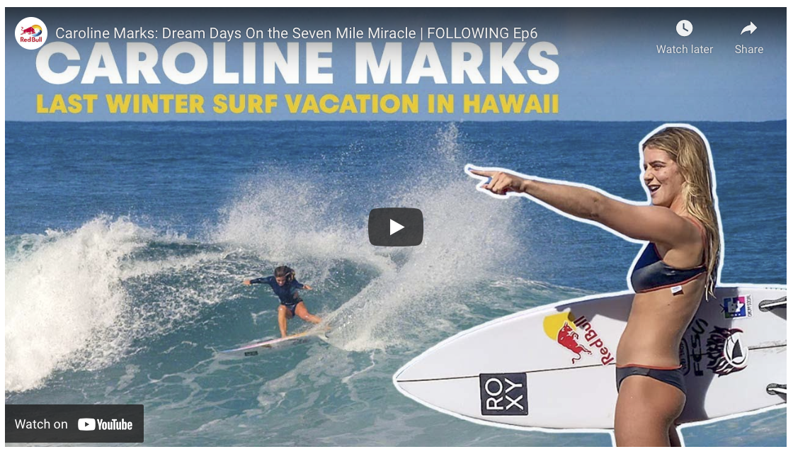 Caroline Marks 2021 Hawaiian Ripping is da kine